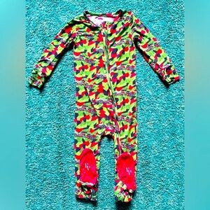 Posh Peanut Hotwheel Size 3T one-piece footed pajamas